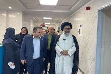 بازدید سرزده امام جمعه فردیس و رییس دانشگاه از بیمارستان شهید حاج قاسم سلیمانی فردیس