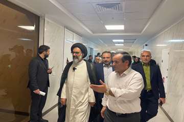بازدید سرزده امام جمعه فردیس و رییس دانشگاه از بیمارستان شهید حاج قاسم سلیمانی فردیس