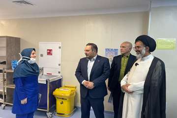 بازدید سرزده امام جمعه فردیس و رییس دانشگاه از بیمارستان شهید حاج قاسم سلیمانی فردیس