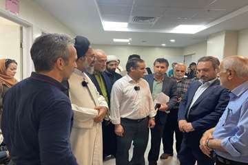 بازدید سرزده امام جمعه فردیس و رییس دانشگاه از بیمارستان شهید حاج قاسم سلیمانی فردیس